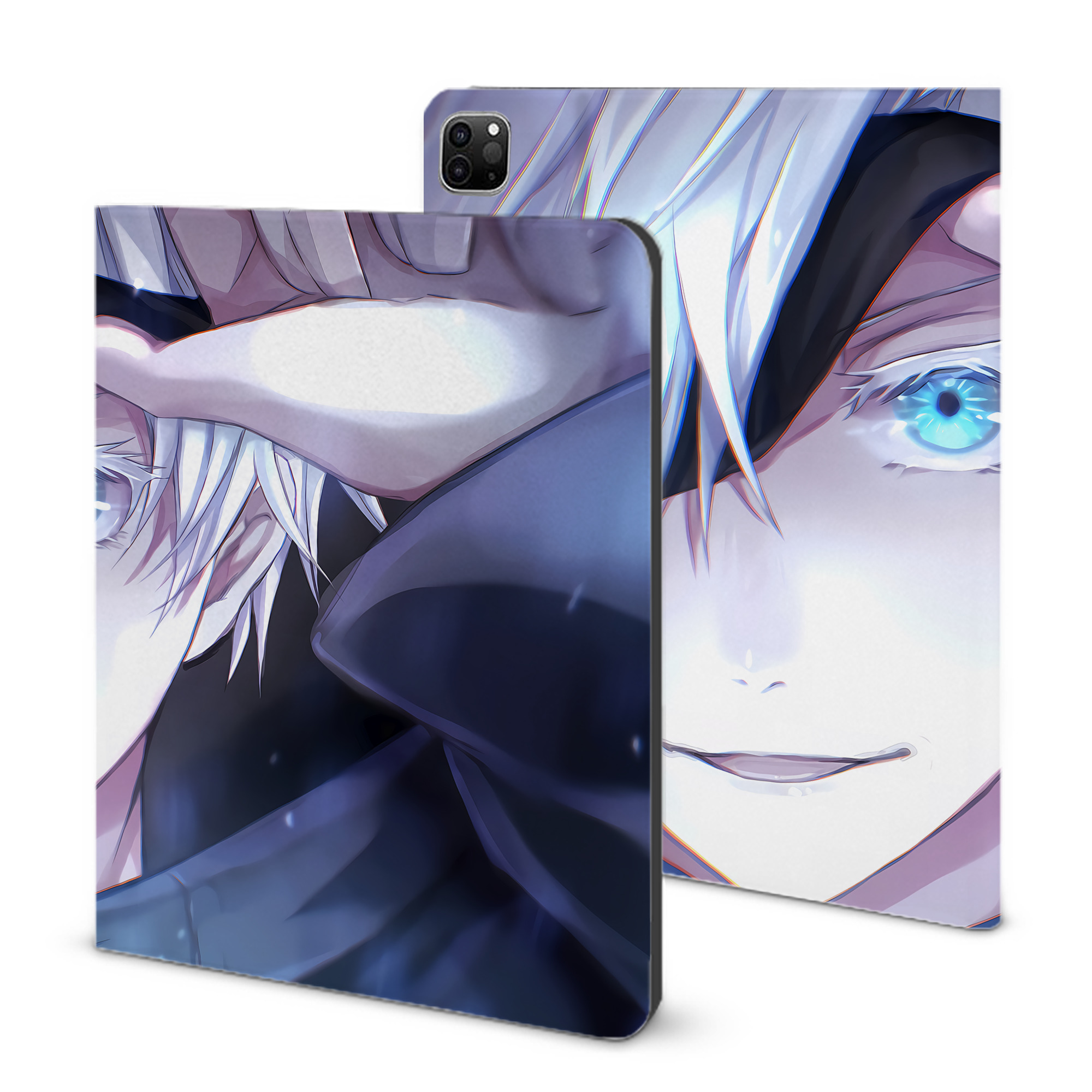 （画像用） 呪術廻戦 Jujutsu Kaisen IPad ケース ブック型 PUレザー TPU 耐衝撃 軽量 薄型 ペン収納なし 全面保護 IPad 各モデル対応